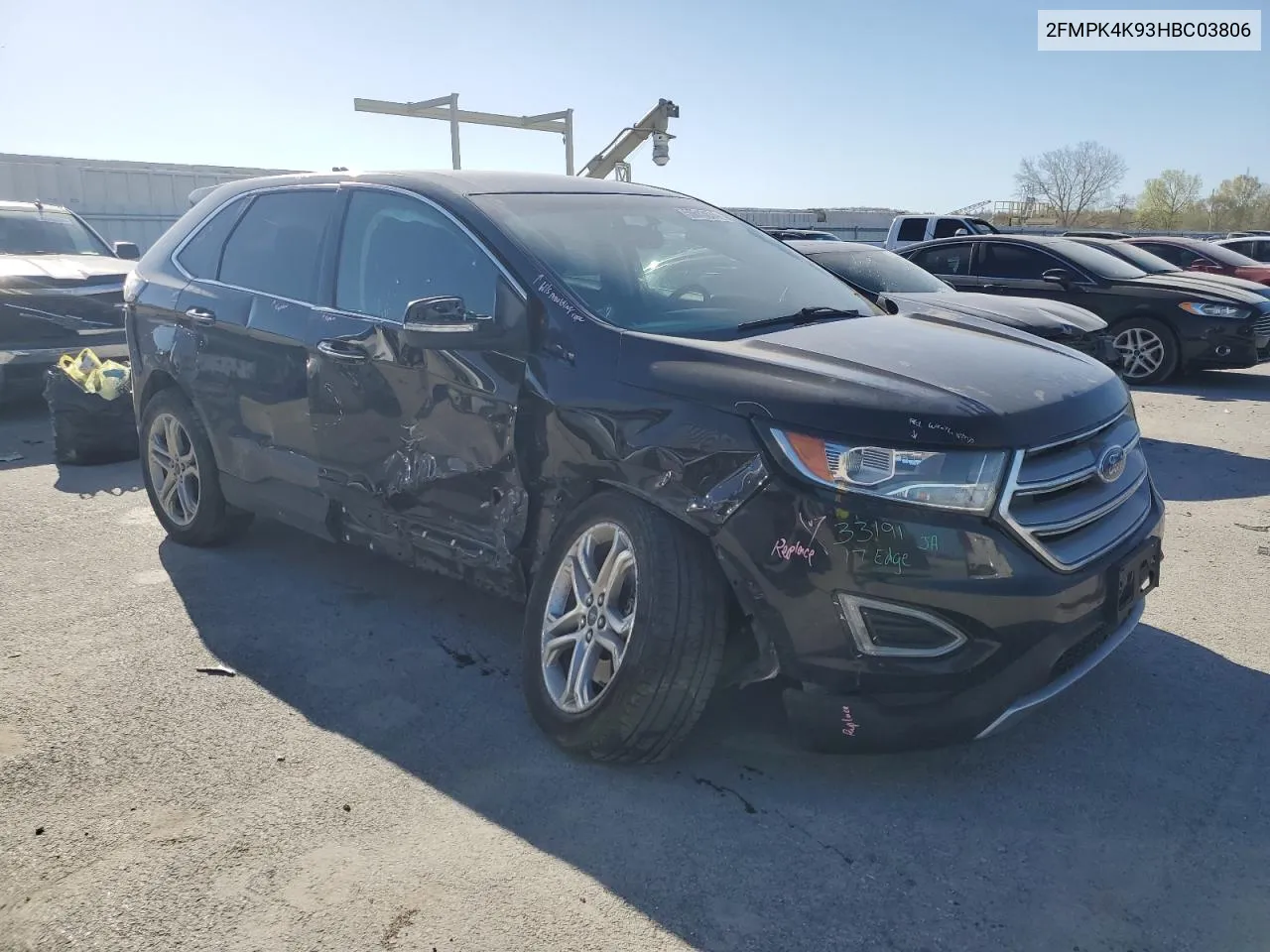 2FMPK4K93HBC03806 2017 Ford Edge Titanium