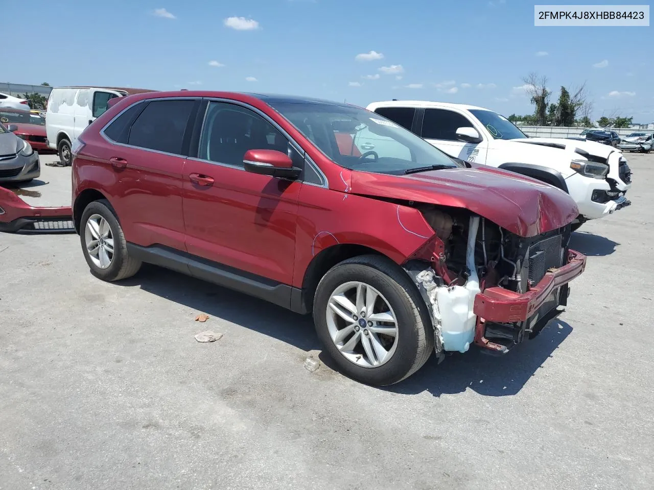 2017 Ford Edge Sel VIN: 2FMPK4J8XHBB84423 Lot: 50997094