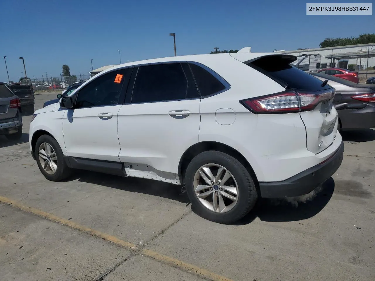 2017 Ford Edge Sel VIN: 2FMPK3J98HBB31447 Lot: 58198434