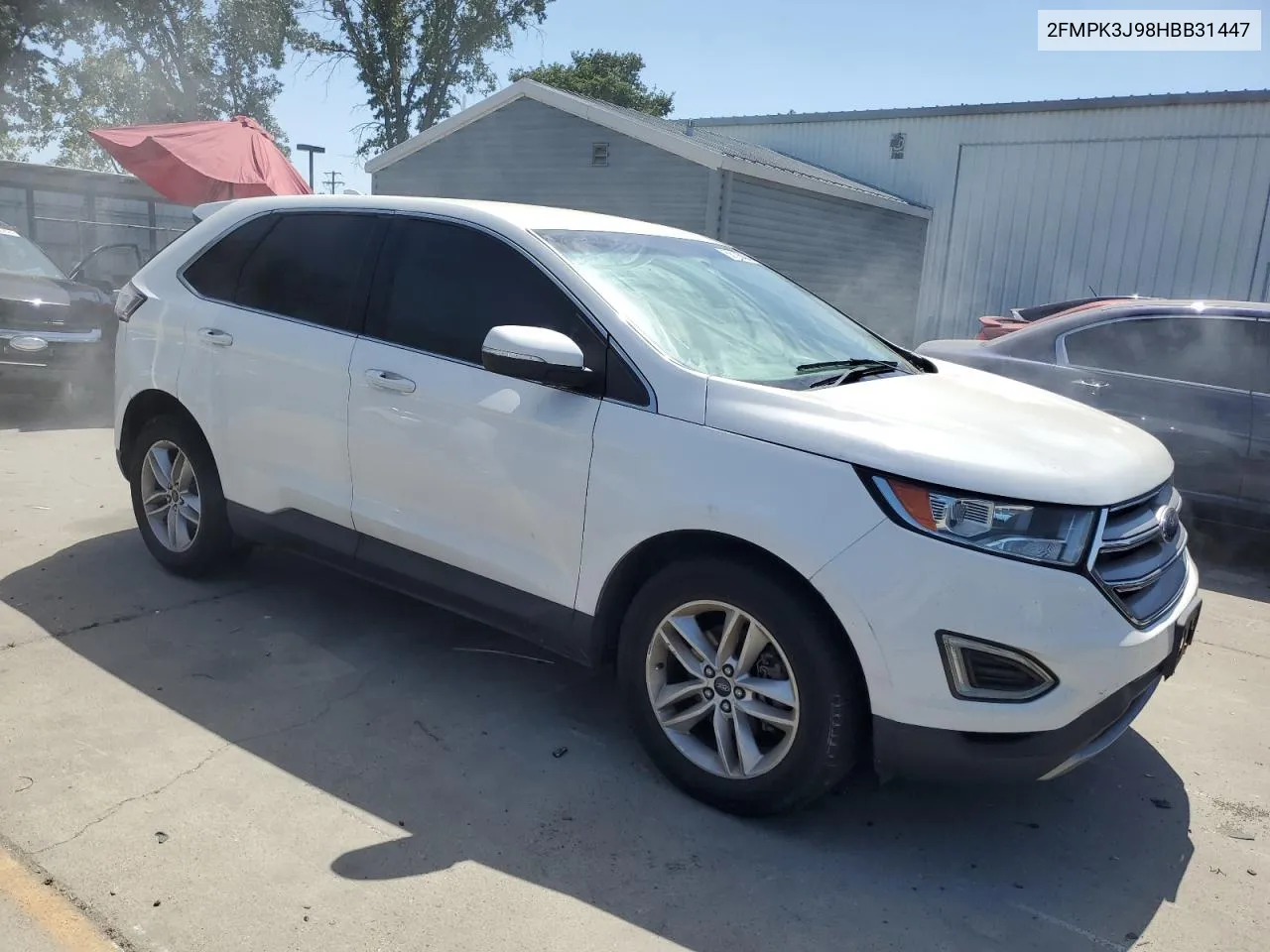 2017 Ford Edge Sel VIN: 2FMPK3J98HBB31447 Lot: 58198434