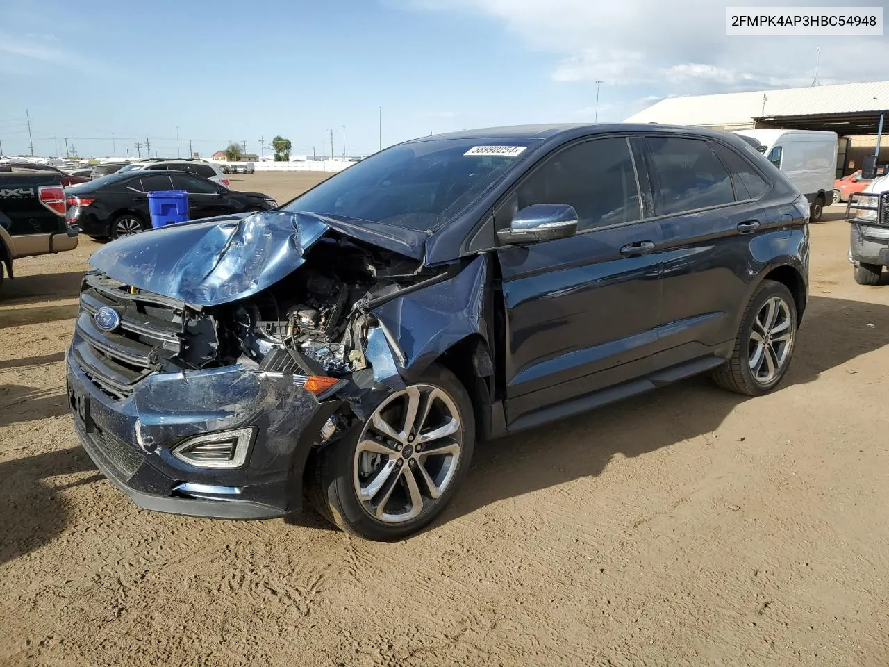 2017 Ford Edge Sport VIN: 2FMPK4AP3HBC54948 Lot: 58990254