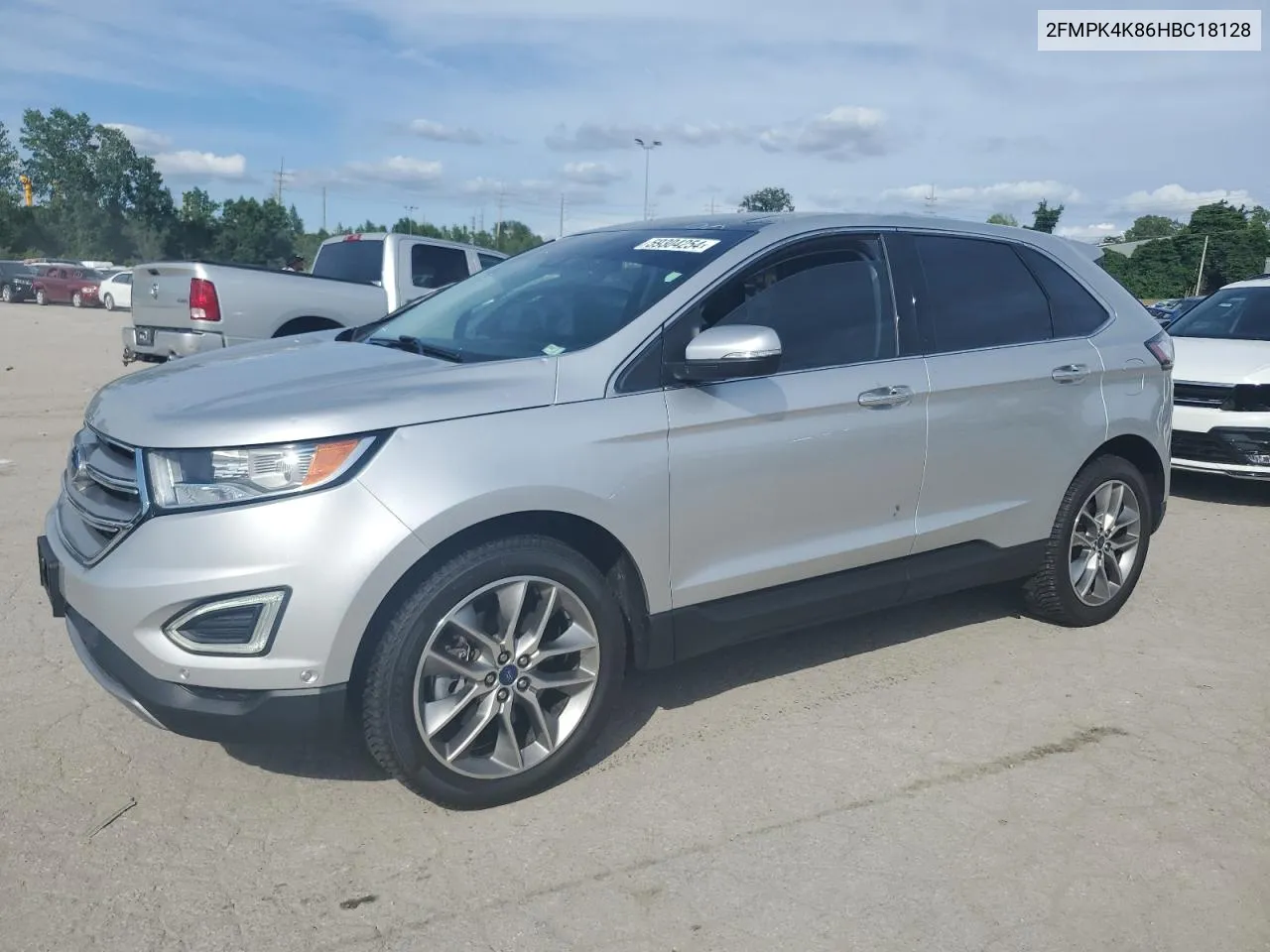 2017 Ford Edge Titanium VIN: 2FMPK4K86HBC18128 Lot: 59304254