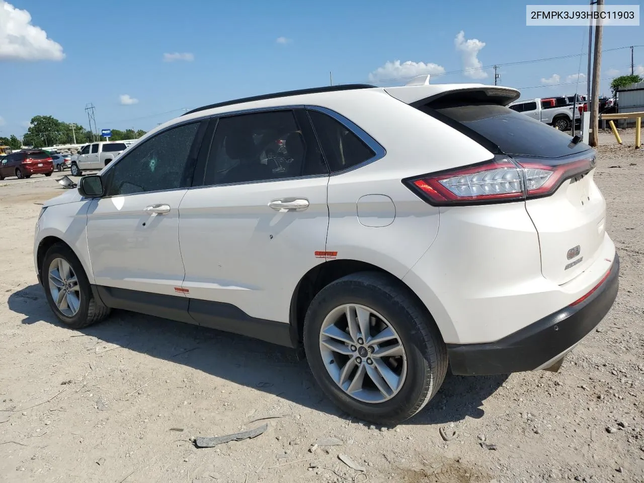 2017 Ford Edge Sel VIN: 2FMPK3J93HBC11903 Lot: 59522894