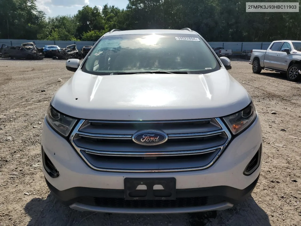 2017 Ford Edge Sel VIN: 2FMPK3J93HBC11903 Lot: 59522894