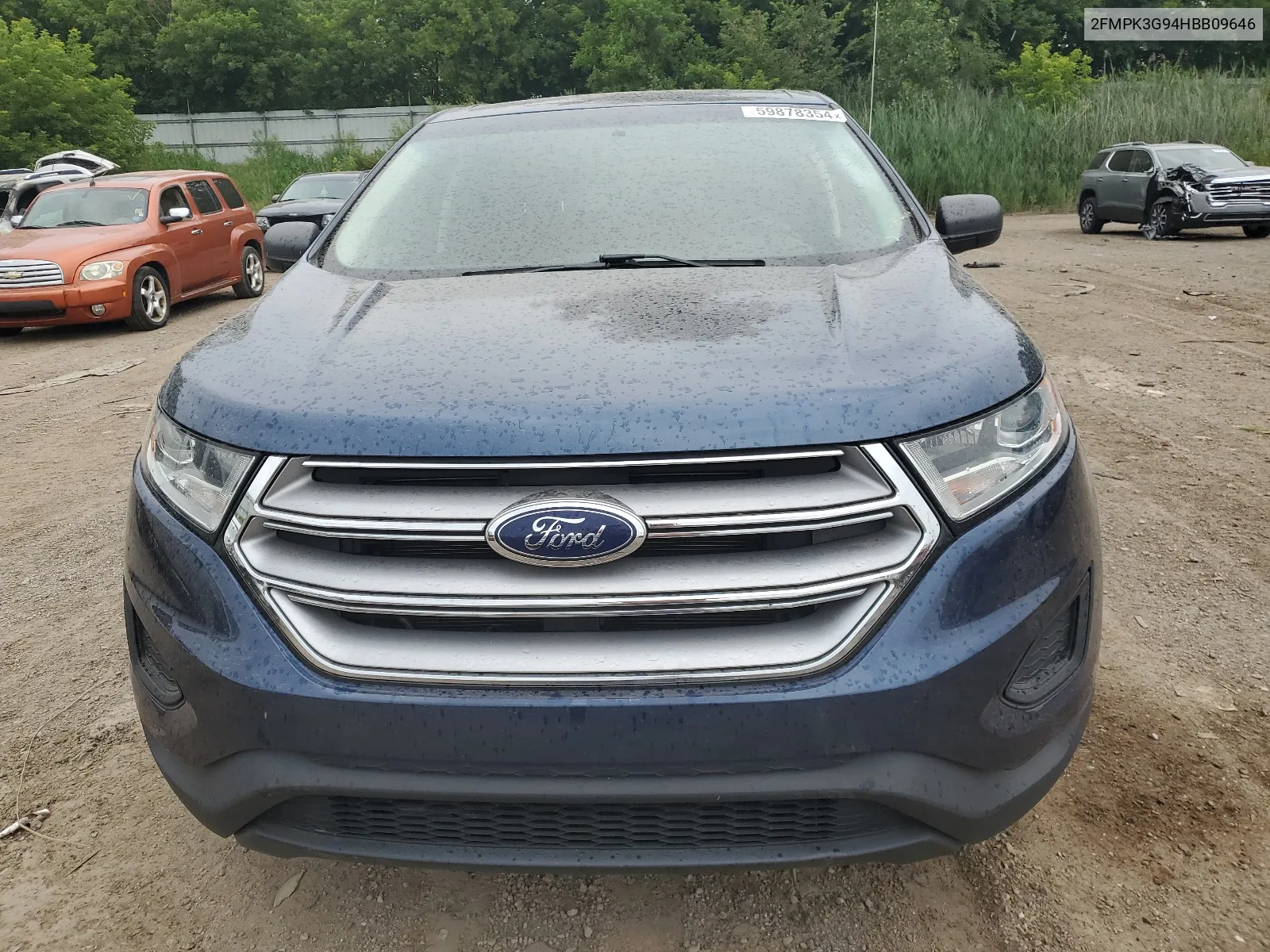 2017 Ford Edge Se VIN: 2FMPK3G94HBB09646 Lot: 59878354