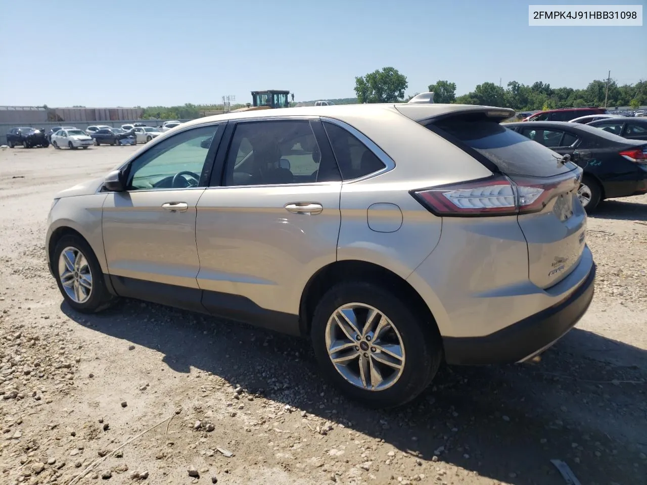 2017 Ford Edge Sel VIN: 2FMPK4J91HBB31098 Lot: 60159704