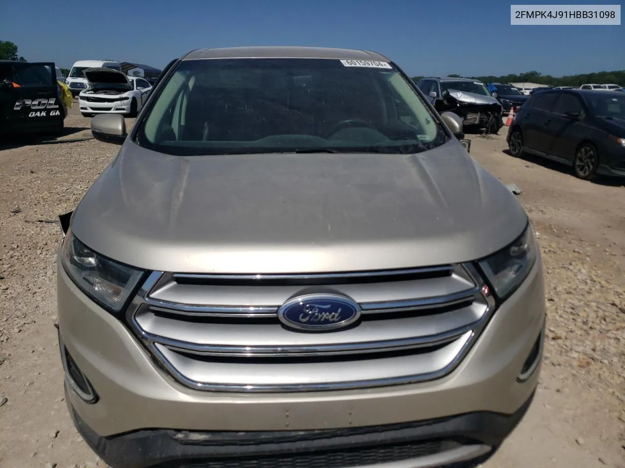 2017 Ford Edge Sel VIN: 2FMPK4J91HBB31098 Lot: 60159704