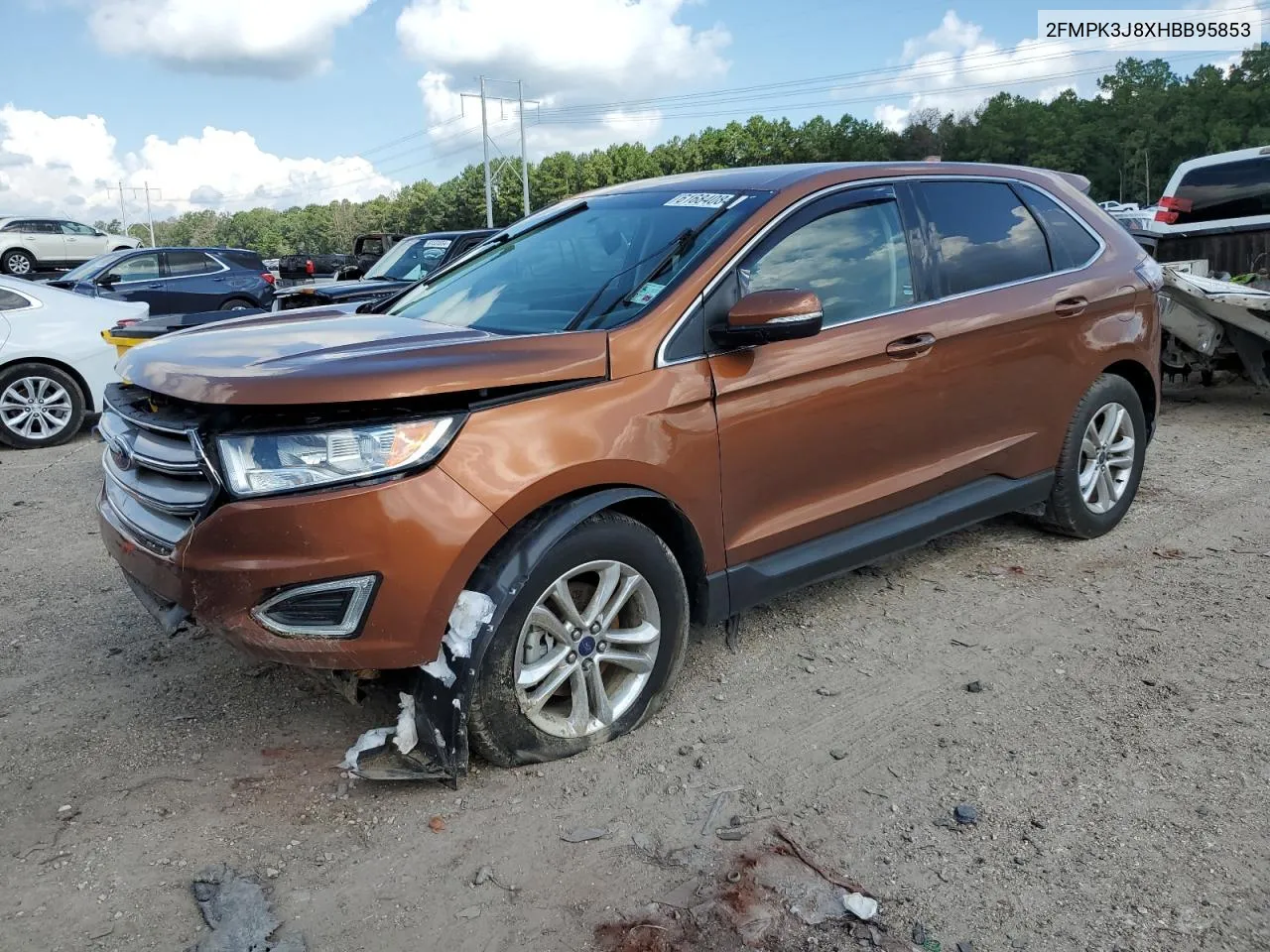 2017 Ford Edge Sel VIN: 2FMPK3J8XHBB95853 Lot: 61684084