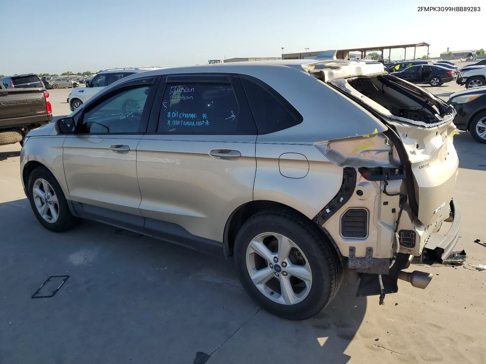 2FMPK3G99HBB89283 2017 Ford Edge Se