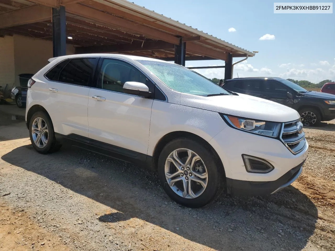 2017 Ford Edge Titanium VIN: 2FMPK3K9XHBB91227 Lot: 65293034