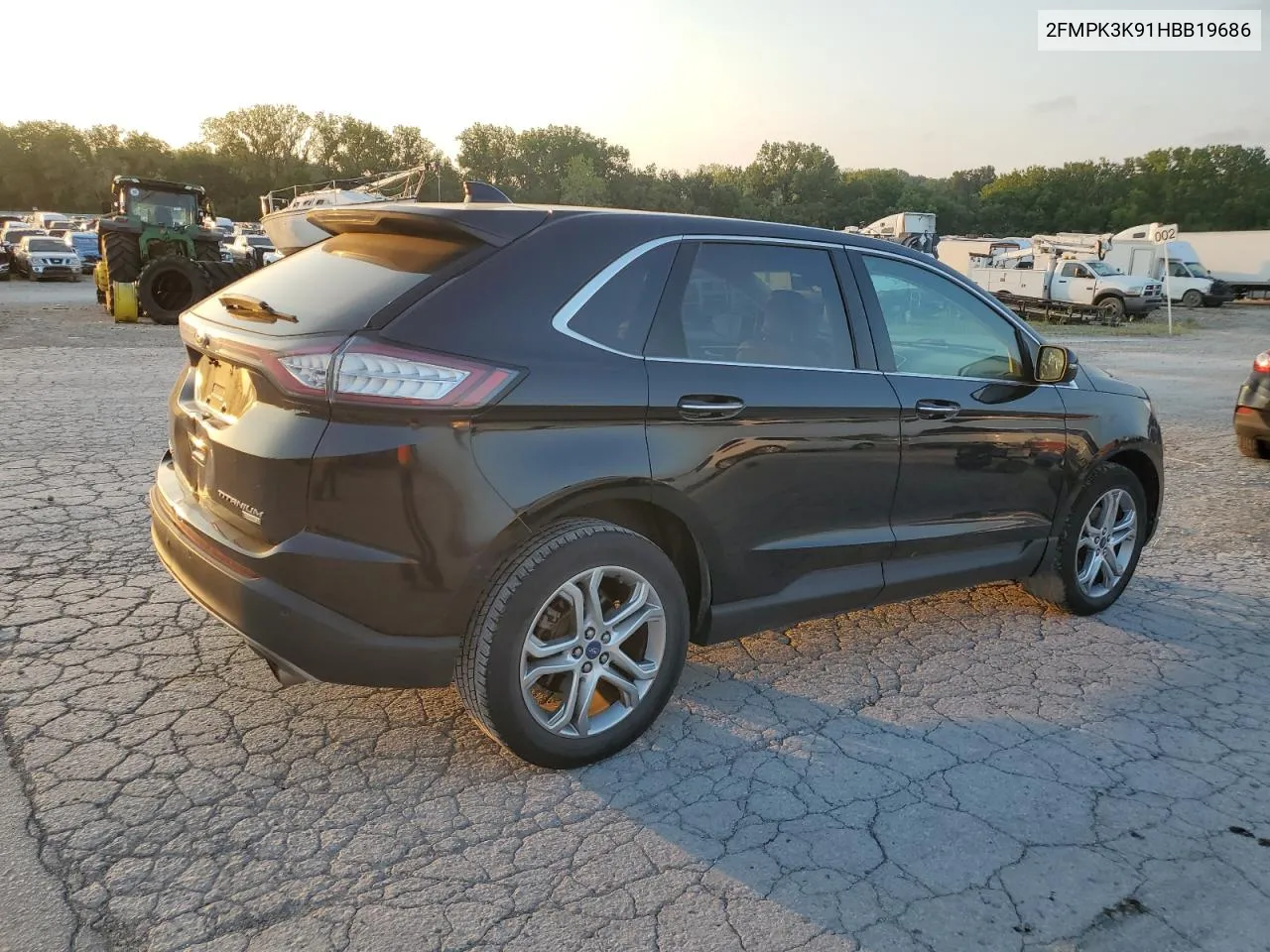 2017 Ford Edge Titanium VIN: 2FMPK3K91HBB19686 Lot: 66192034