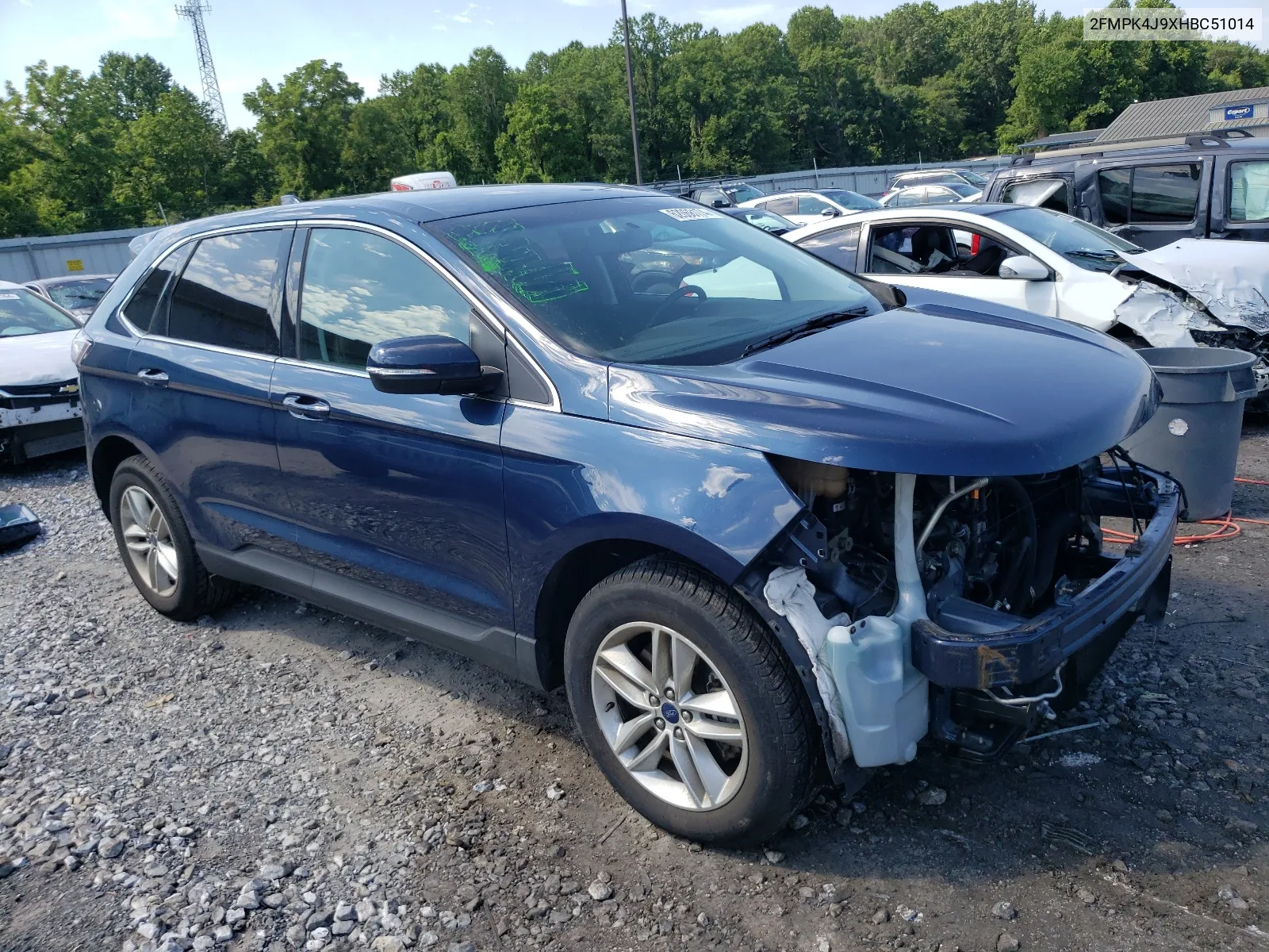 2017 Ford Edge Sel VIN: 2FMPK4J9XHBC51014 Lot: 66725034