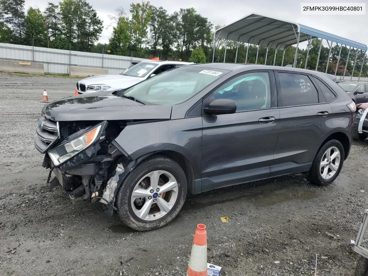 2017 Ford Edge Se VIN: 2FMPK3G99HBC40801 Lot: 67281964