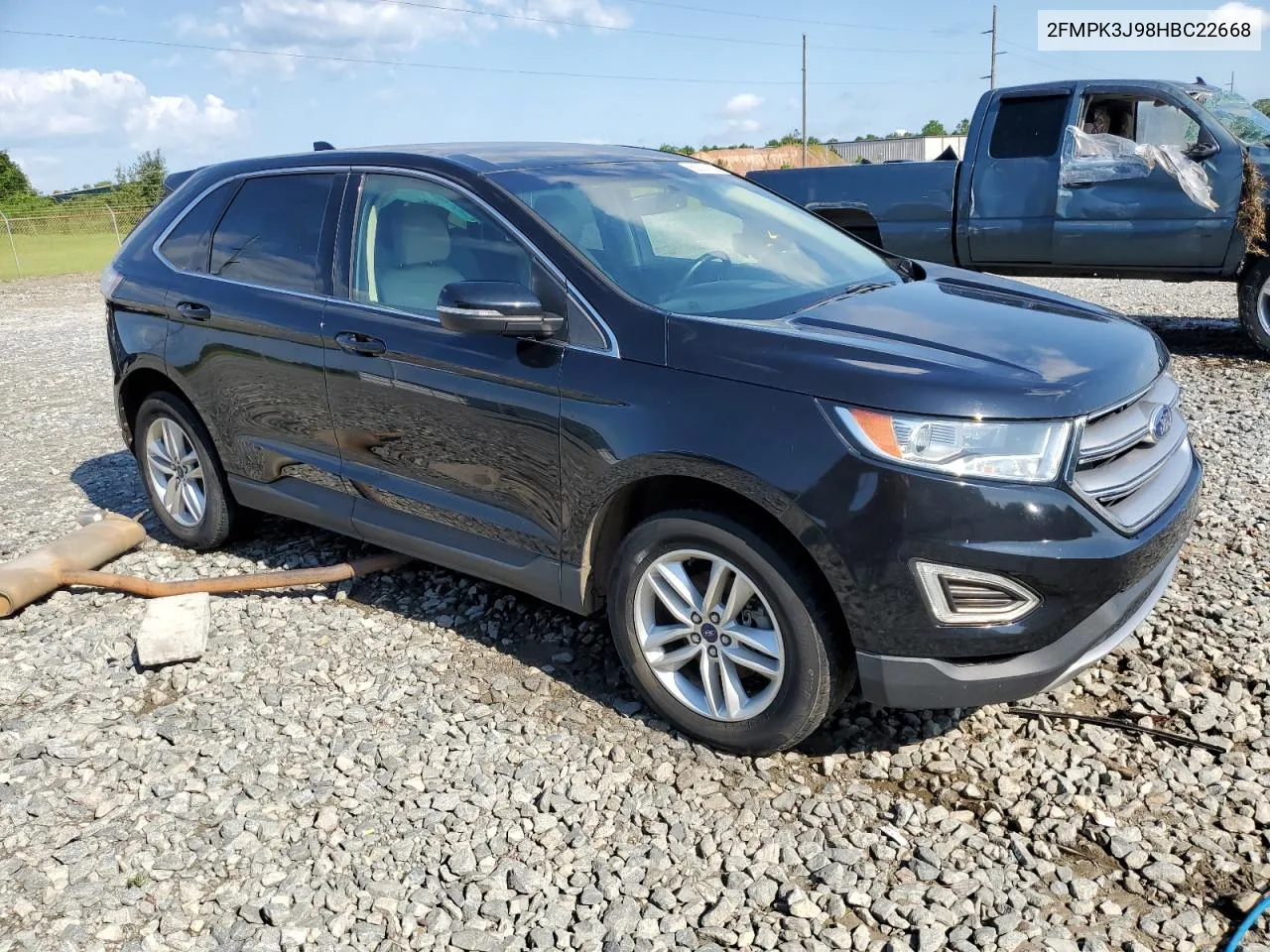 2017 Ford Edge Sel VIN: 2FMPK3J98HBC22668 Lot: 68000134