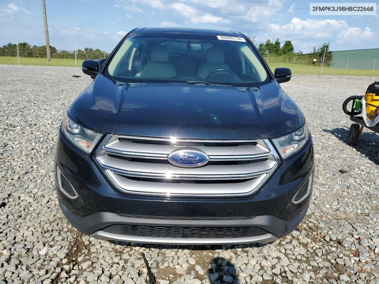 2017 Ford Edge Sel VIN: 2FMPK3J98HBC22668 Lot: 68000134