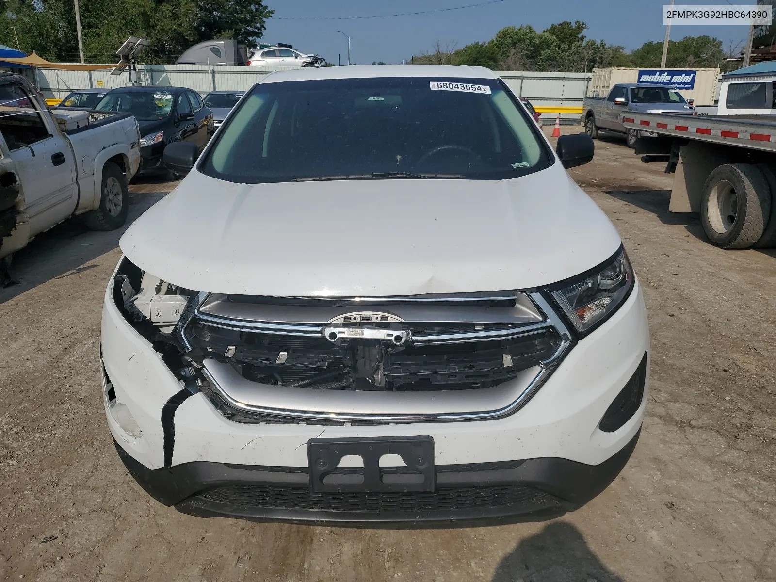 2017 Ford Edge Se VIN: 2FMPK3G92HBC64390 Lot: 68043654