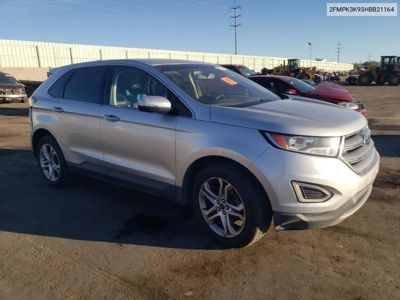 2017 Ford Edge Titanium VIN: 2FMPK3K93HBB21164 Lot: 68789574