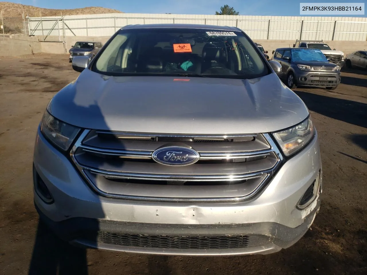 2017 Ford Edge Titanium VIN: 2FMPK3K93HBB21164 Lot: 68789574