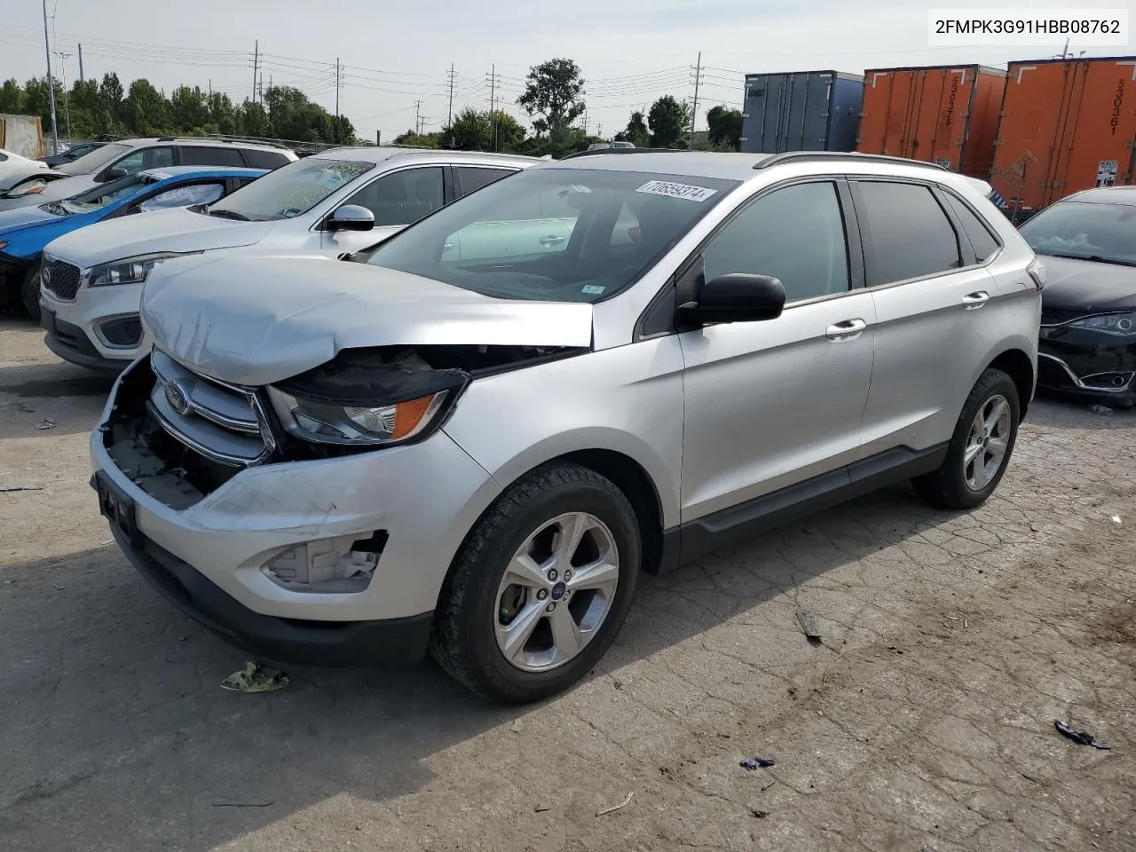 2017 Ford Edge Se VIN: 2FMPK3G91HBB08762 Lot: 70659374