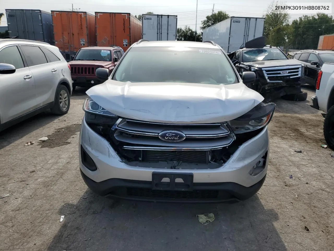 2017 Ford Edge Se VIN: 2FMPK3G91HBB08762 Lot: 70659374