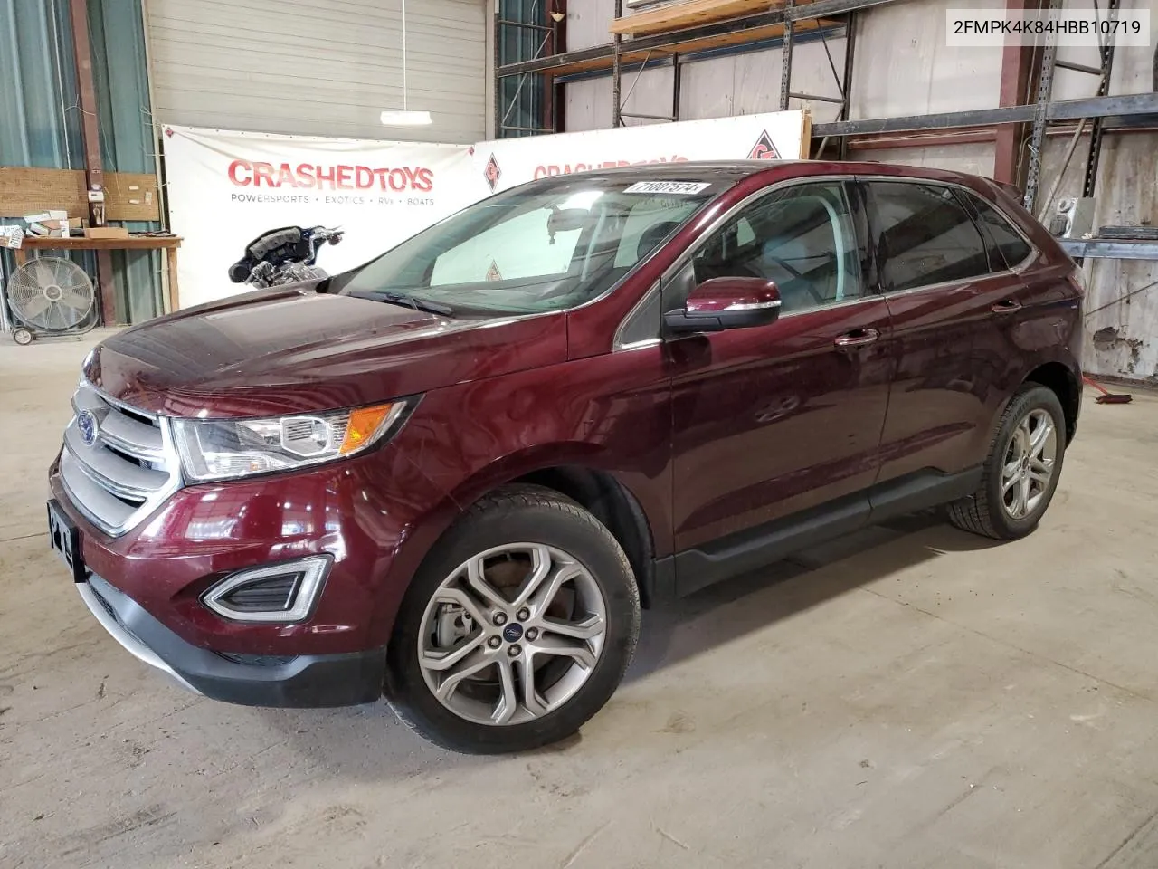 2017 Ford Edge Titanium VIN: 2FMPK4K84HBB10719 Lot: 71007574