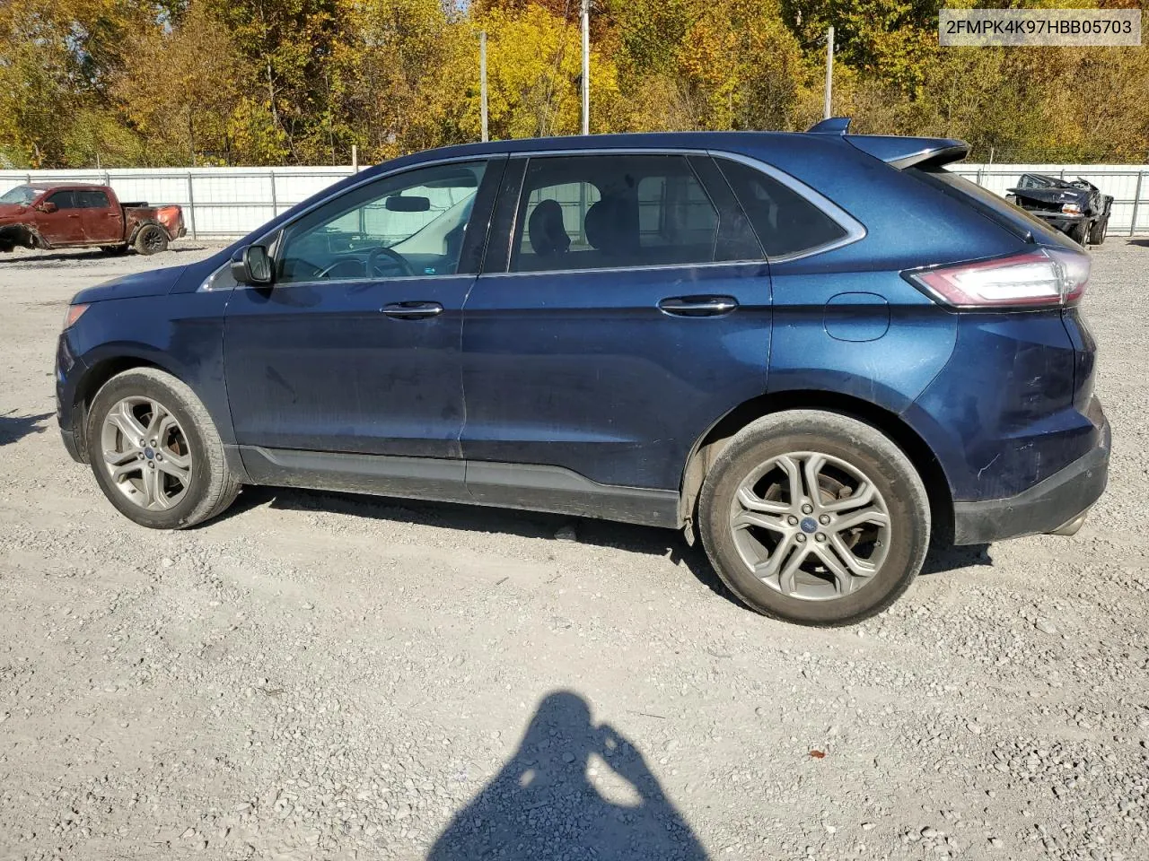 2017 Ford Edge Titanium VIN: 2FMPK4K97HBB05703 Lot: 71217294