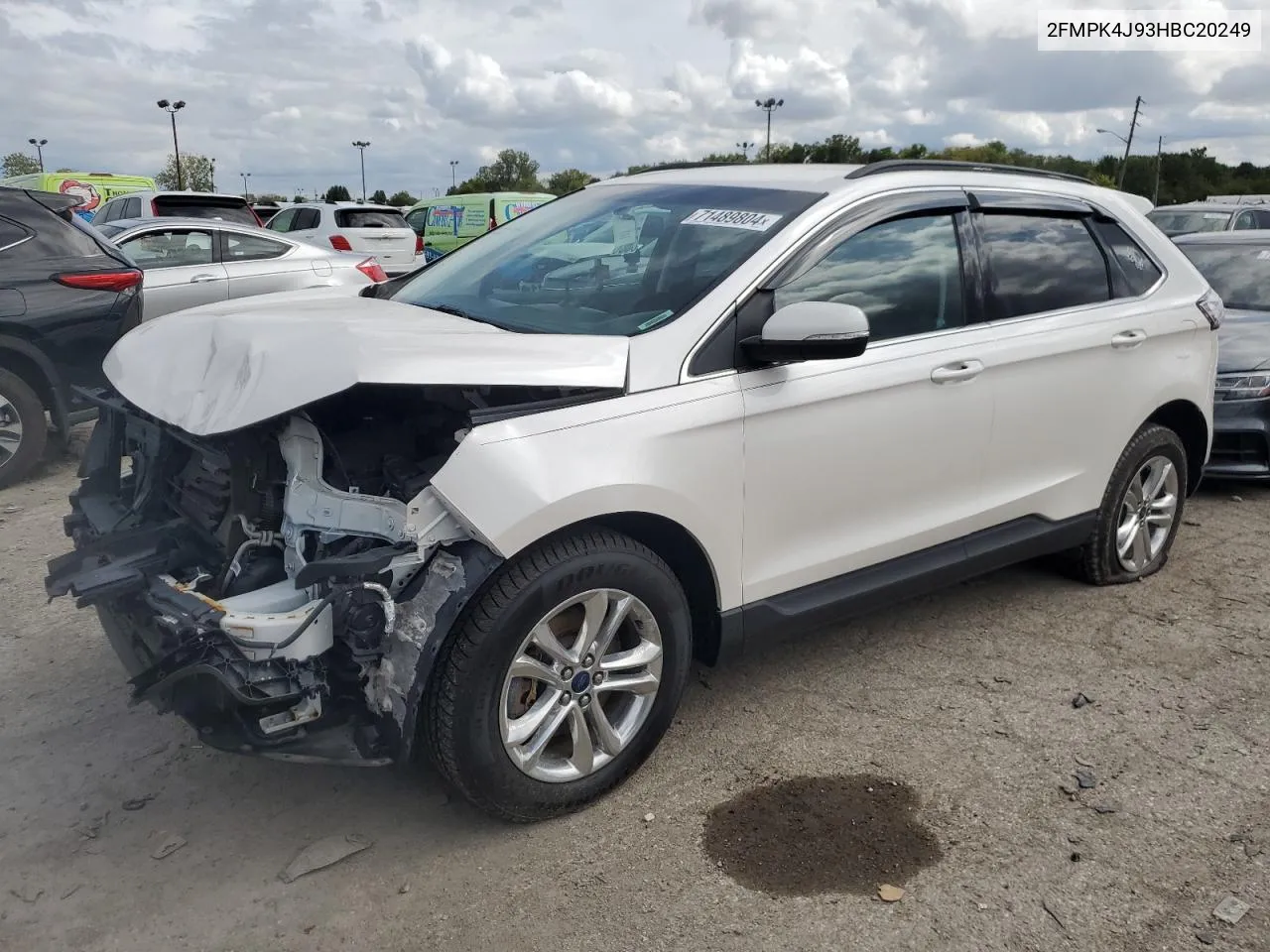 2017 Ford Edge Sel VIN: 2FMPK4J93HBC20249 Lot: 71489804