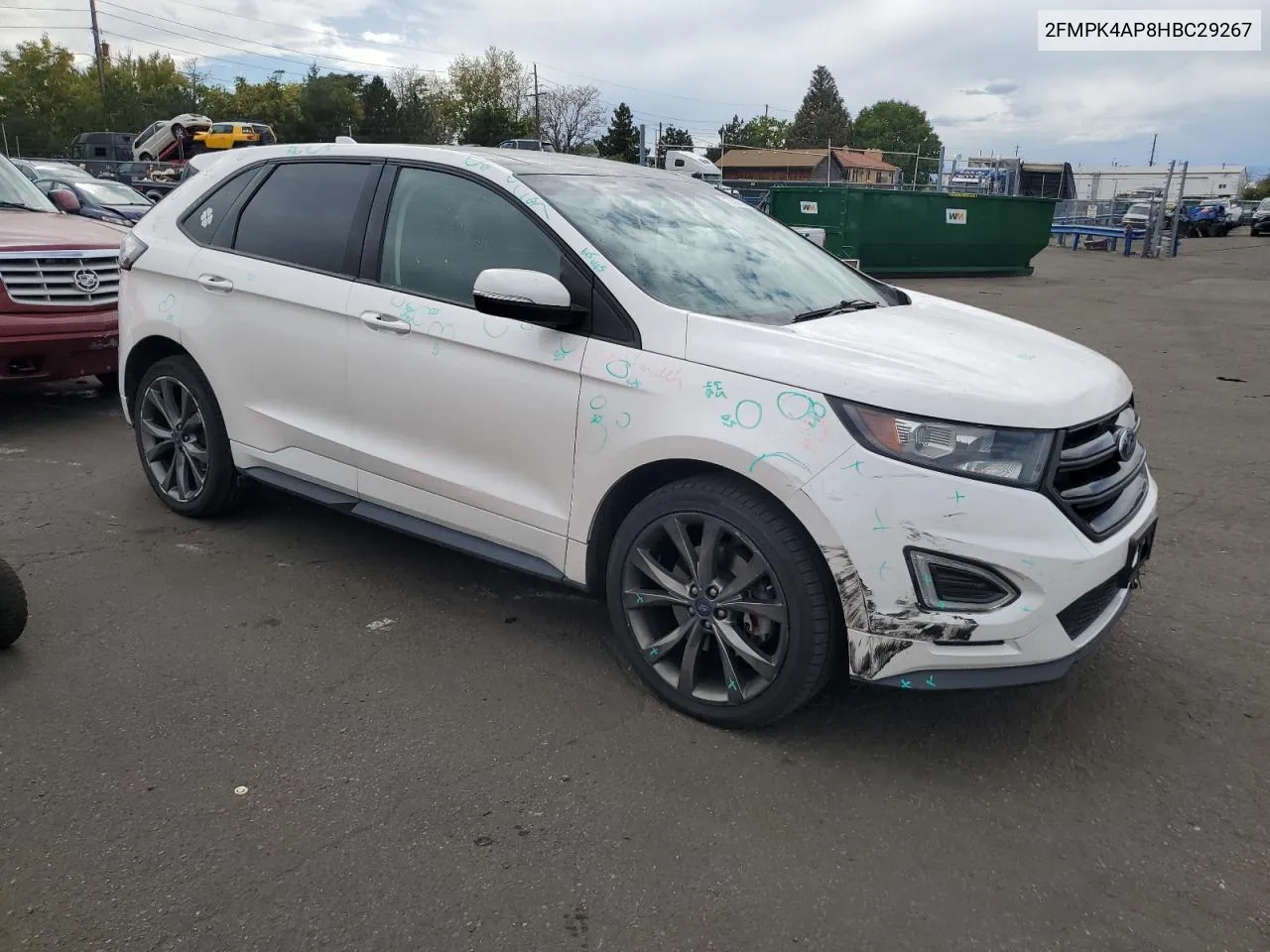 2017 Ford Edge Sport VIN: 2FMPK4AP8HBC29267 Lot: 71752764