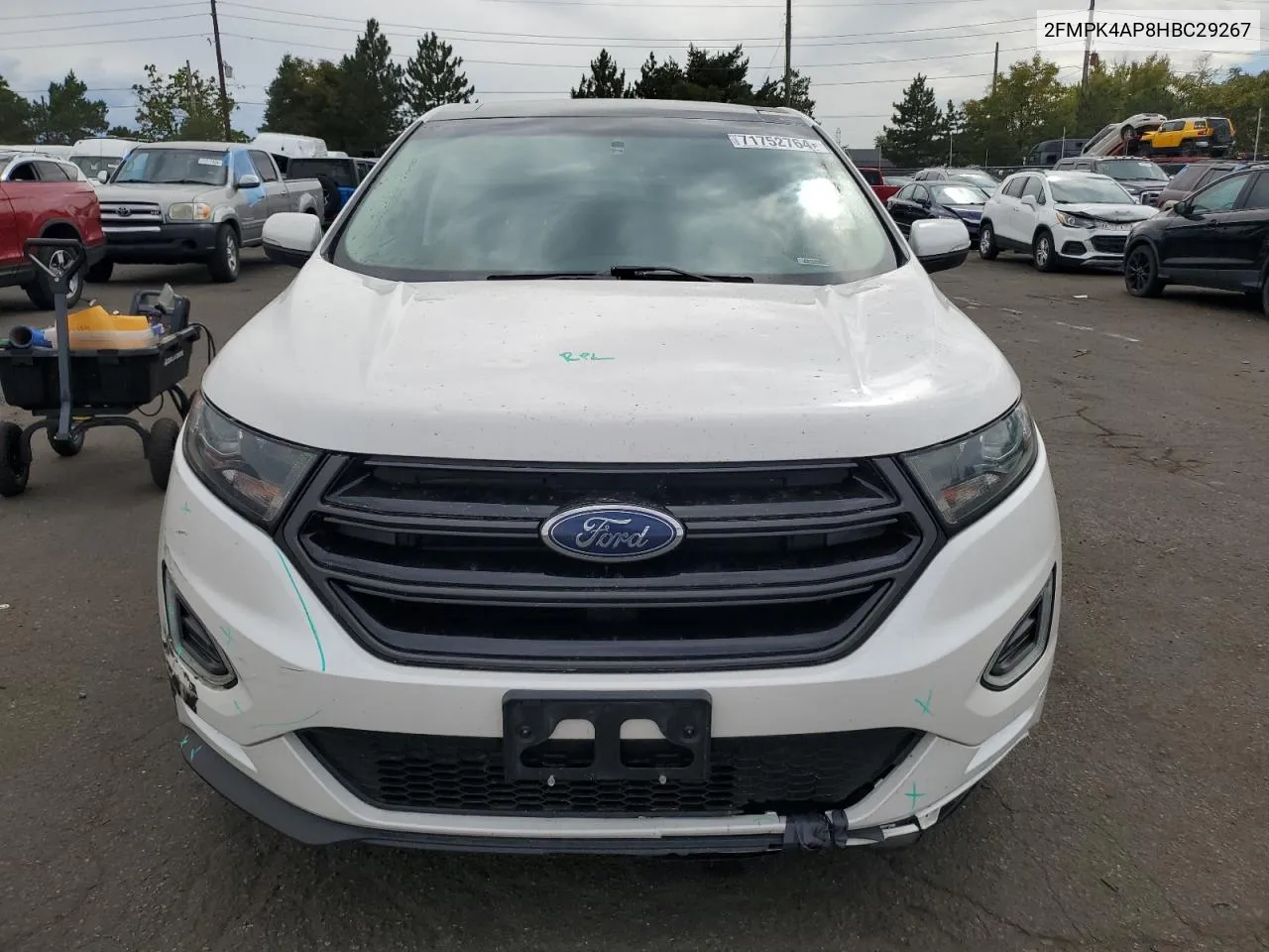 2017 Ford Edge Sport VIN: 2FMPK4AP8HBC29267 Lot: 71752764