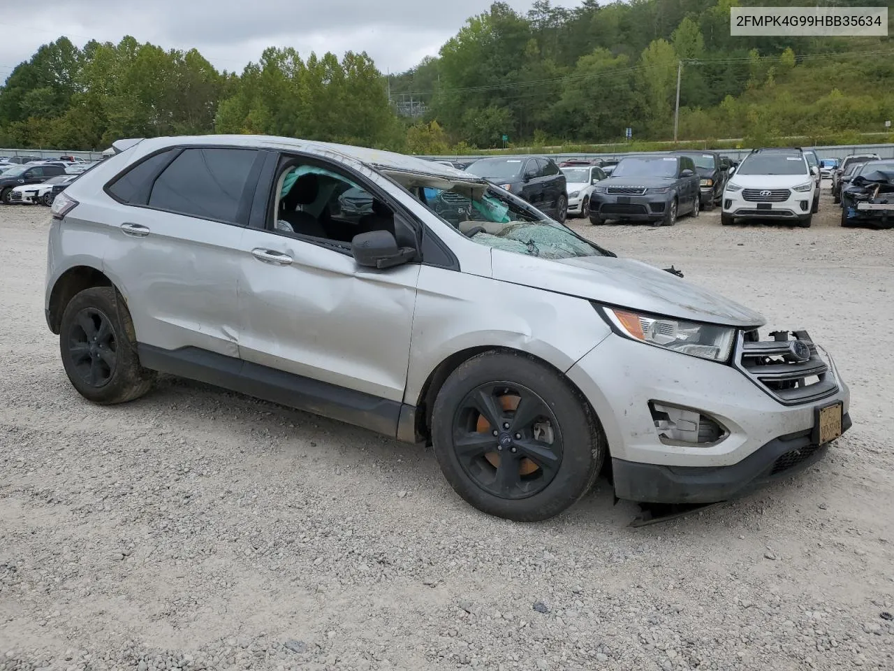 2017 Ford Edge Se VIN: 2FMPK4G99HBB35634 Lot: 72183154