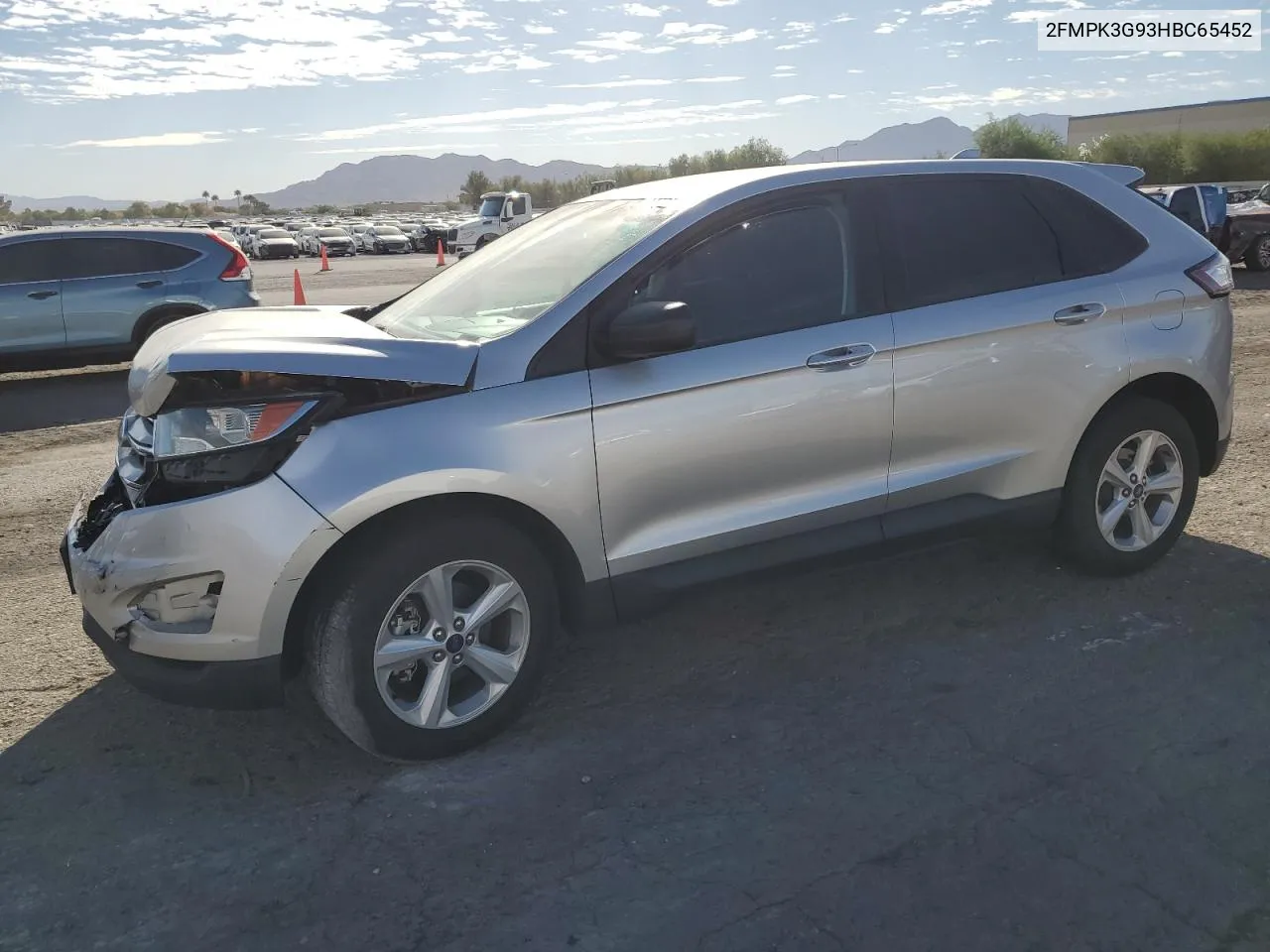 2017 Ford Edge Se VIN: 2FMPK3G93HBC65452 Lot: 72453224