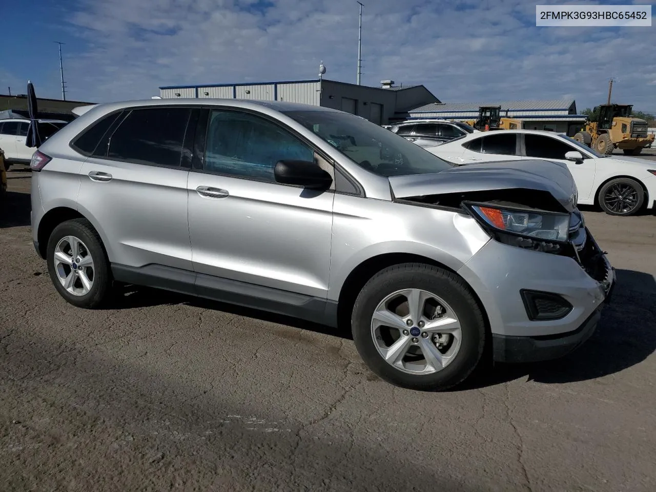 2017 Ford Edge Se VIN: 2FMPK3G93HBC65452 Lot: 72453224