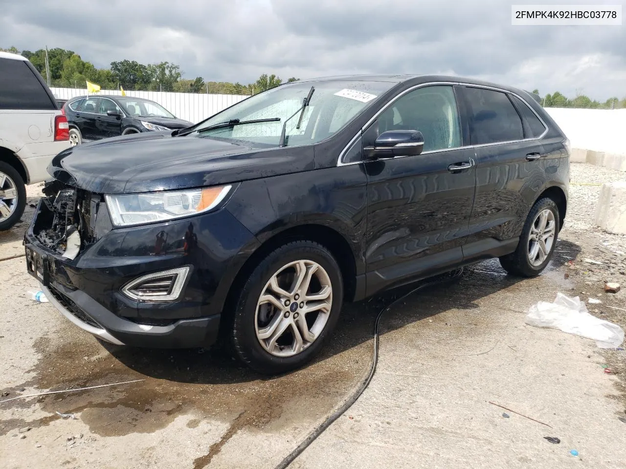 2017 Ford Edge Titanium VIN: 2FMPK4K92HBC03778 Lot: 72472014