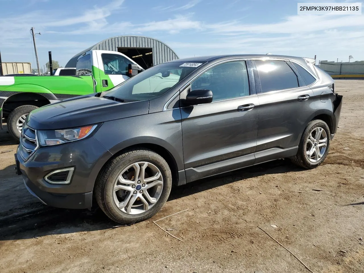 2017 Ford Edge Titanium VIN: 2FMPK3K97HBB21135 Lot: 72614854