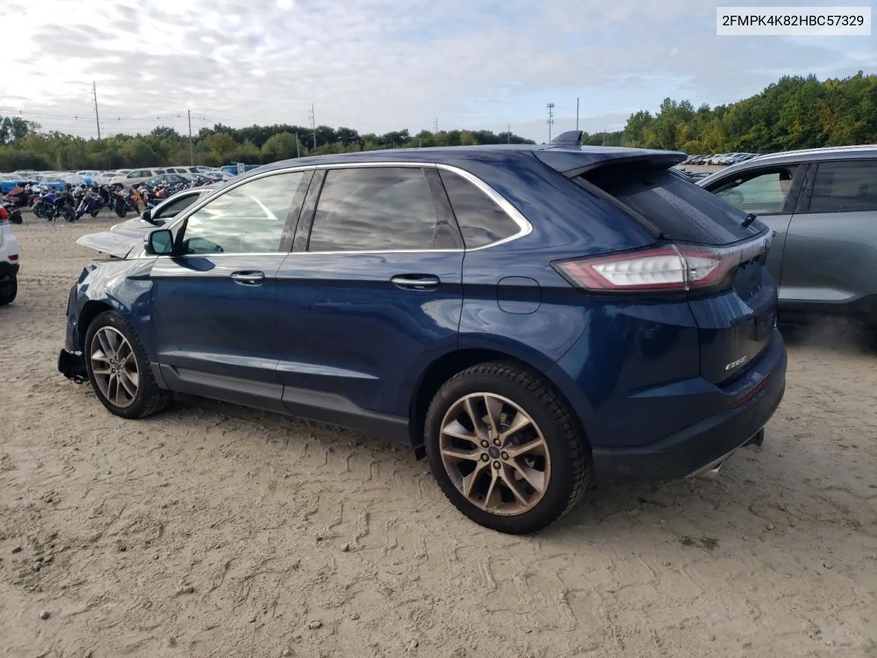 2017 Ford Edge Titanium VIN: 2FMPK4K82HBC57329 Lot: 72681034