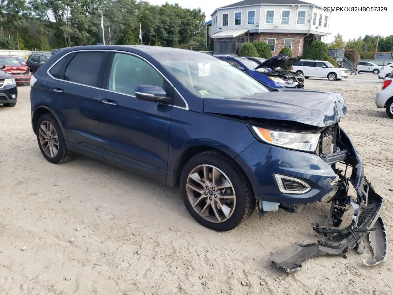 2017 Ford Edge Titanium VIN: 2FMPK4K82HBC57329 Lot: 72681034