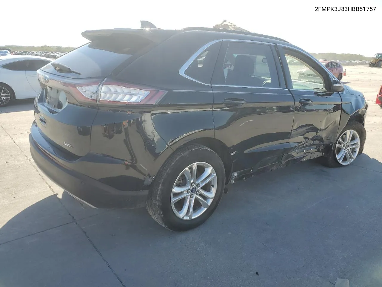 2017 Ford Edge Sel VIN: 2FMPK3J83HBB51757 Lot: 72777534