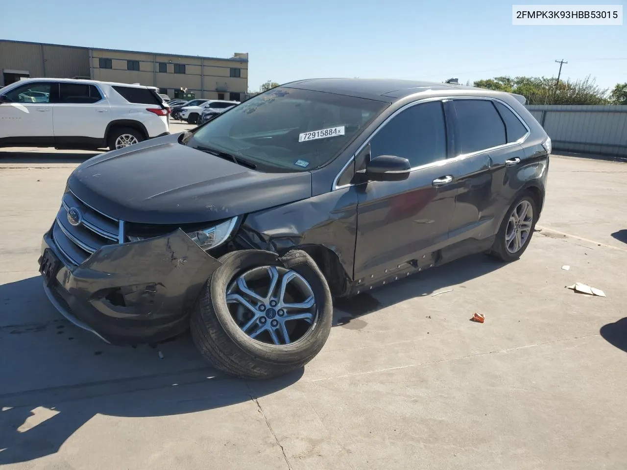 2017 Ford Edge Titanium VIN: 2FMPK3K93HBB53015 Lot: 72915884