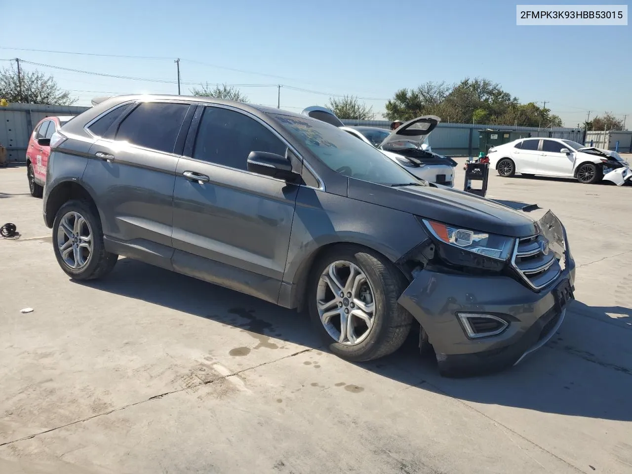 2017 Ford Edge Titanium VIN: 2FMPK3K93HBB53015 Lot: 72915884