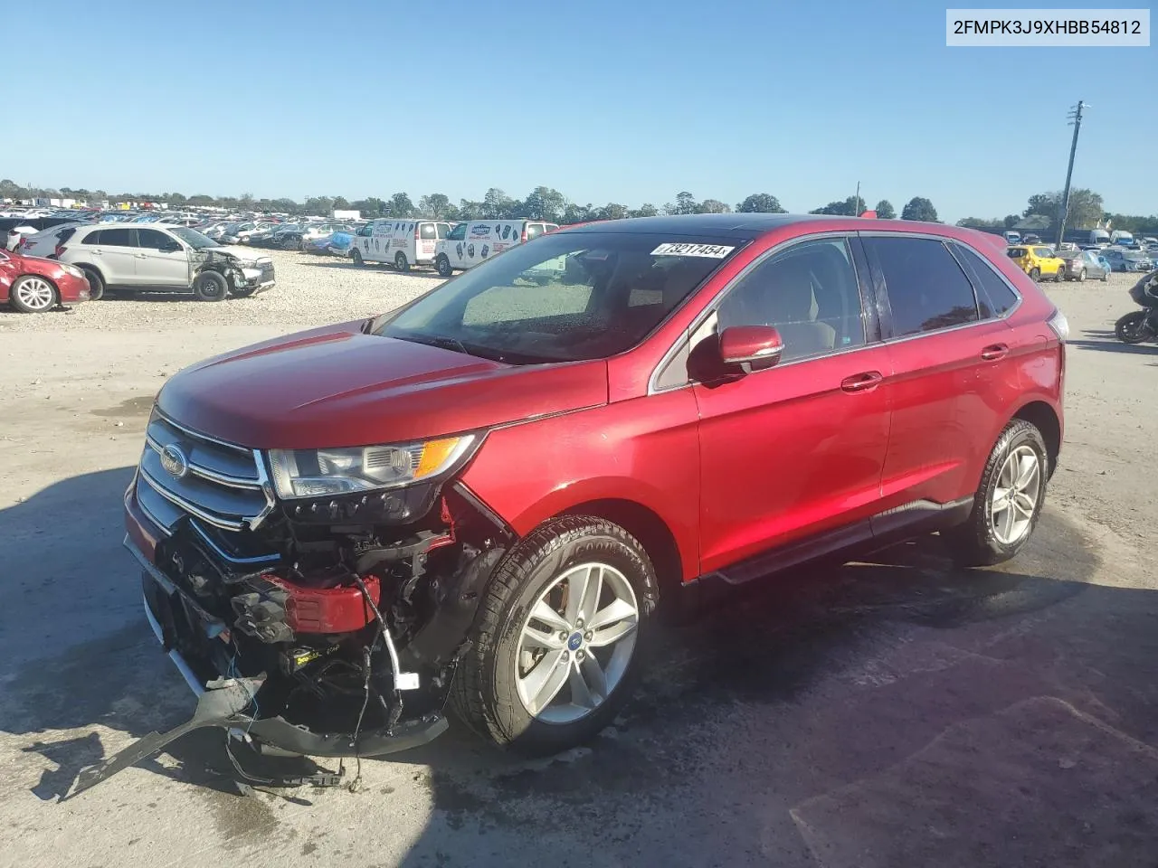 2017 Ford Edge Sel VIN: 2FMPK3J9XHBB54812 Lot: 73217454