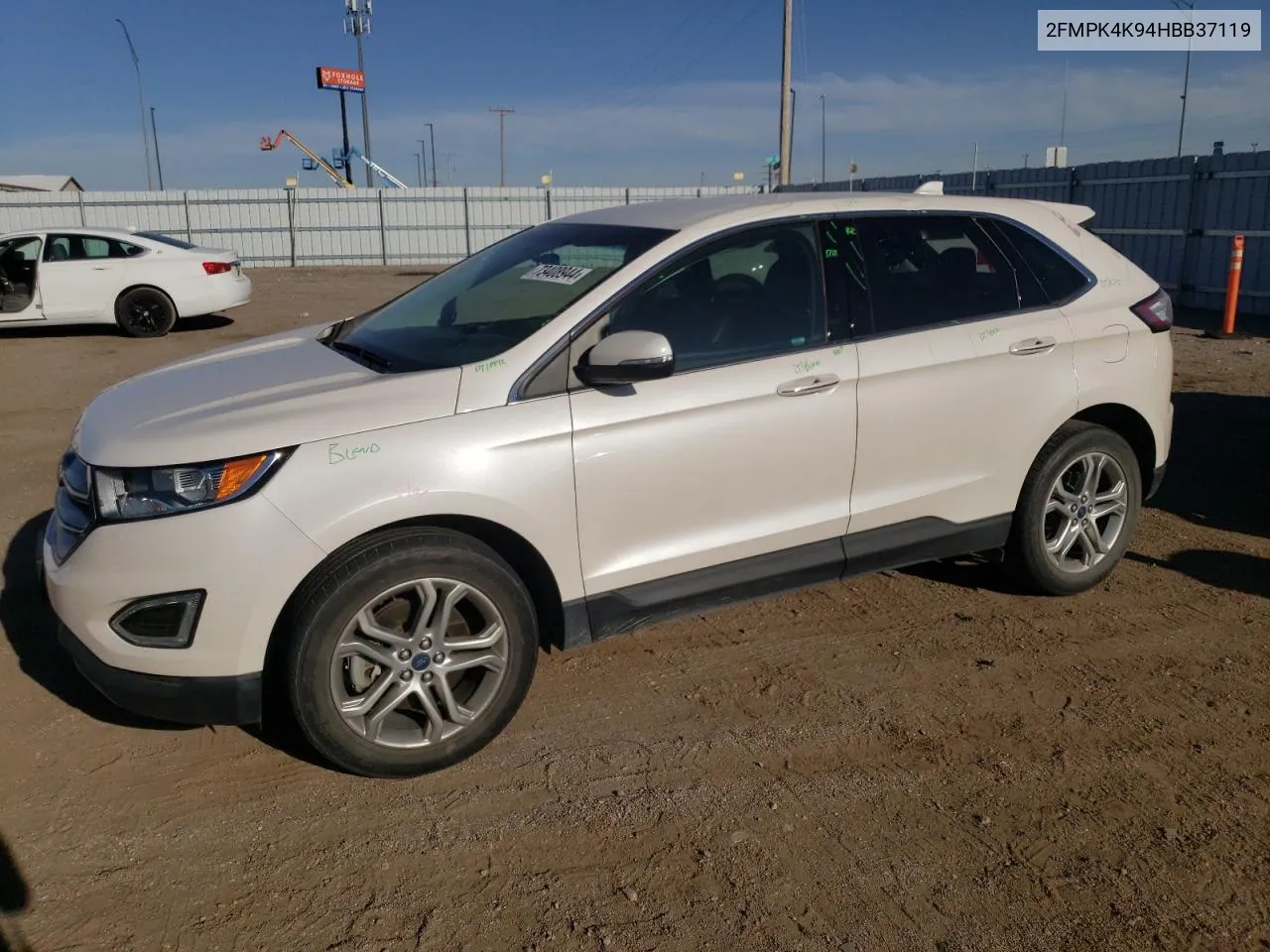 2017 Ford Edge Titanium VIN: 2FMPK4K94HBB37119 Lot: 73408944