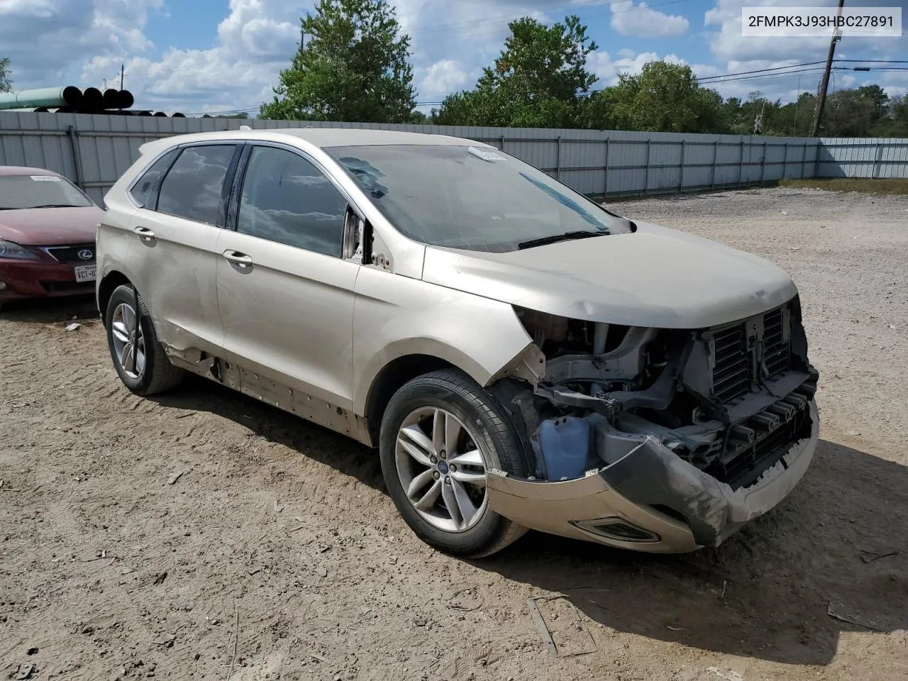 2017 Ford Edge Sel VIN: 2FMPK3J93HBC27891 Lot: 73493104