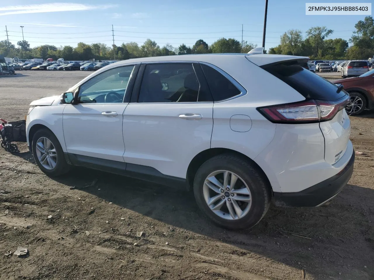 2017 Ford Edge Sel VIN: 2FMPK3J95HBB85403 Lot: 73594814