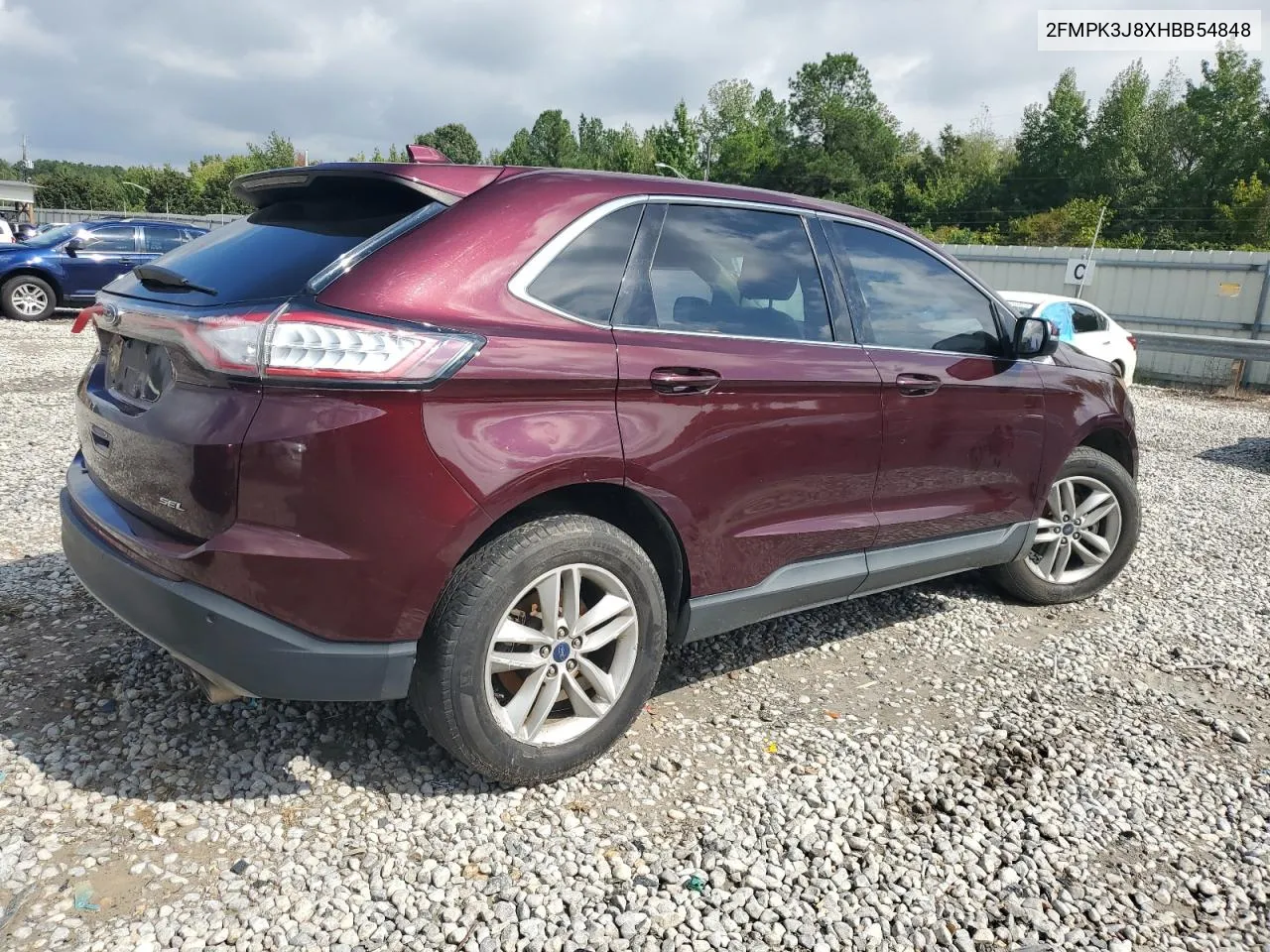 2017 Ford Edge Sel VIN: 2FMPK3J8XHBB54848 Lot: 73663534