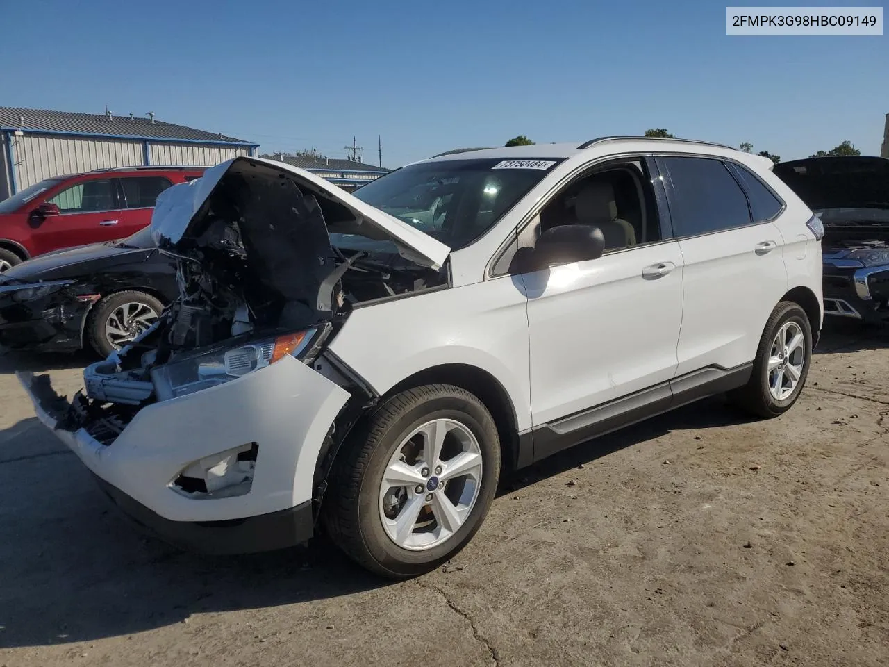 2017 Ford Edge Se VIN: 2FMPK3G98HBC09149 Lot: 73750484