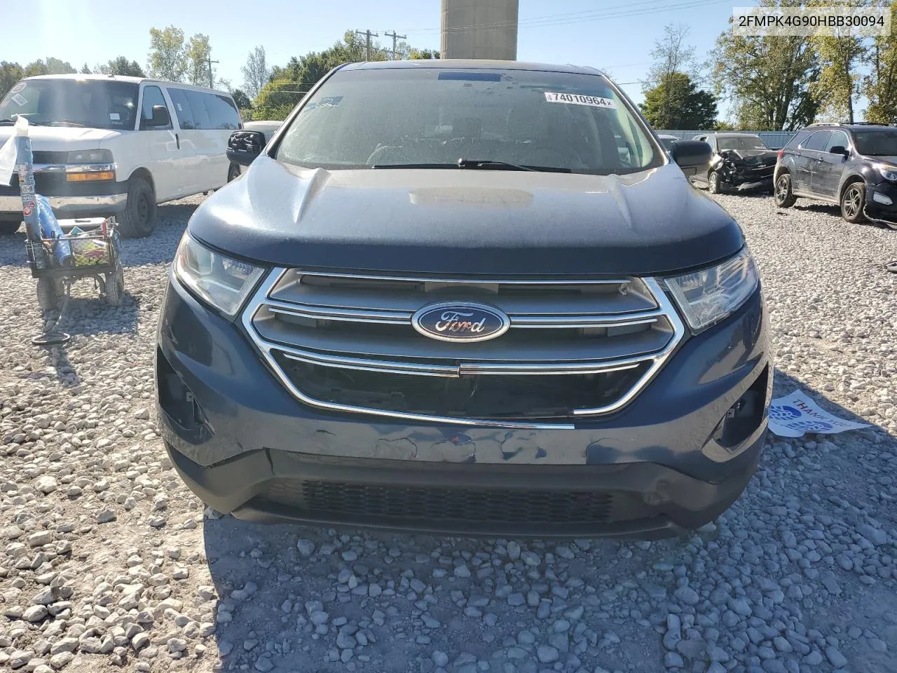 2017 Ford Edge Se VIN: 2FMPK4G90HBB30094 Lot: 74010964