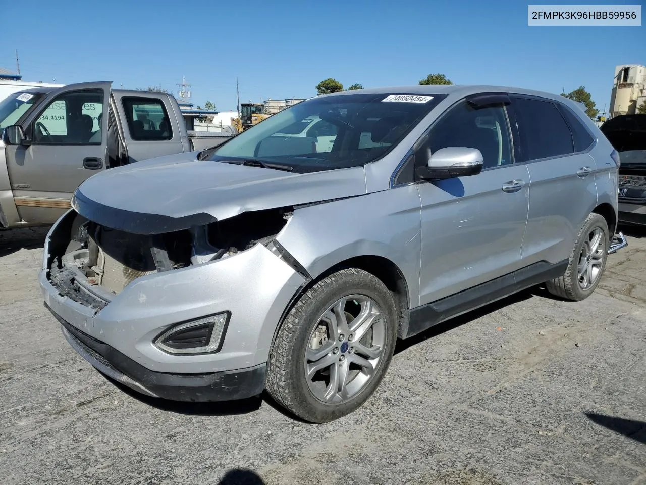 2017 Ford Edge Titanium VIN: 2FMPK3K96HBB59956 Lot: 74050454