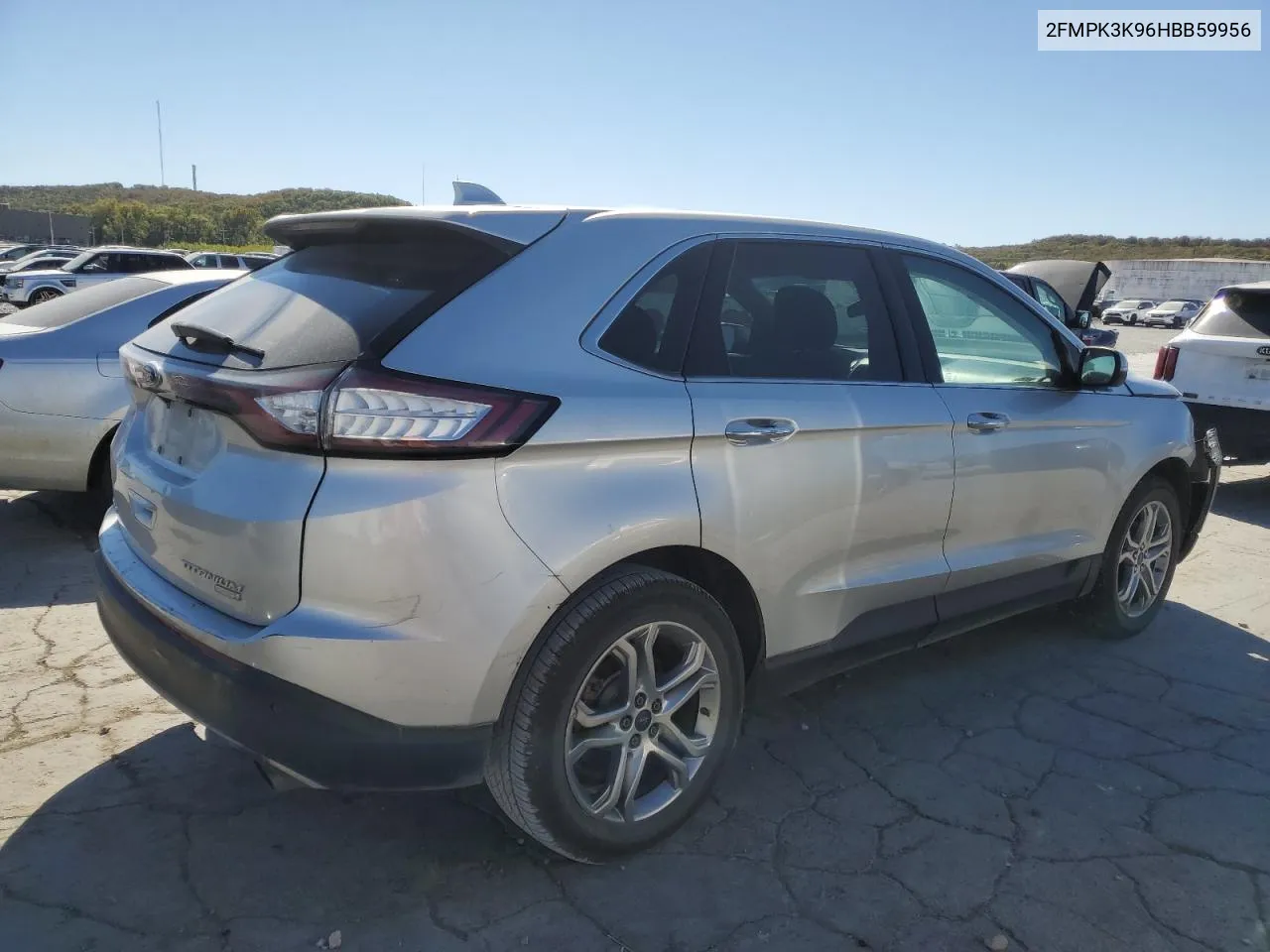 2017 Ford Edge Titanium VIN: 2FMPK3K96HBB59956 Lot: 74050454