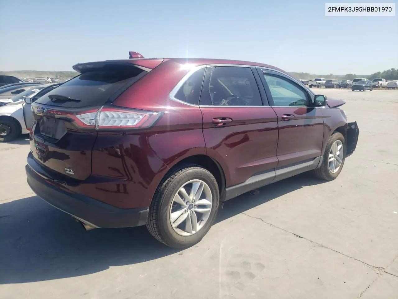 2017 Ford Edge Sel VIN: 2FMPK3J95HBB01970 Lot: 74059714