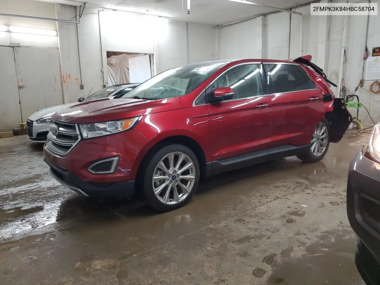 2017 Ford Edge Titanium VIN: 2FMPK3K84HBC58704 Lot: 74257554